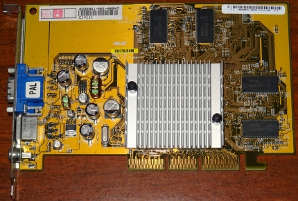 ASUS V8170 Magic GeForce4 MX 440 (NV17) Grafikkarte APG4x, 64MB DDR, VGA & TV-Out, 2002